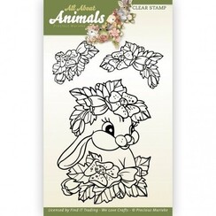 PMCS10052 - Clear Stamps - Precious Marieke - All About Animals - Bunny
