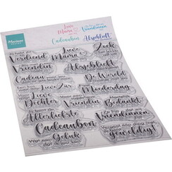 Marianne Design - Clearstamp - Teksten - Vriendinnen en zo - CS1091-opruiming