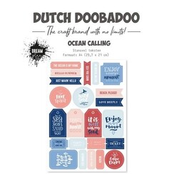 Dutch Doobadoo Stansvel Ocean calling teksten A4 (EN) 474.007.030