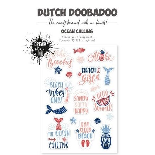 Dutch Doobadoo Dutch Sticker Ocean calling A5 (EN) 491.201.002