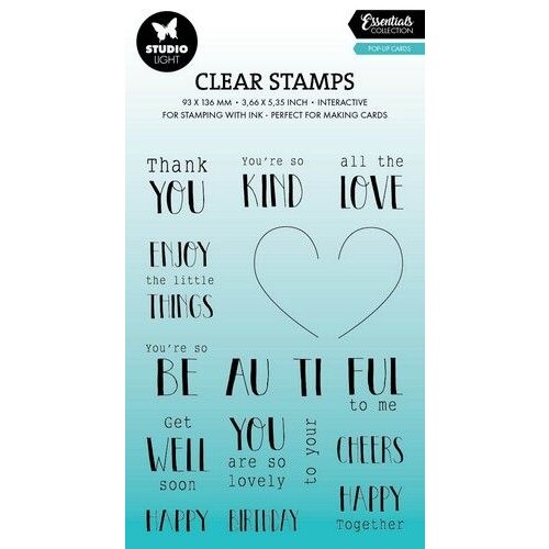 Studio Light Clear stamp Pop-up cards Essentials nr.636 SL-ES-STAMP636 93x139x3mm