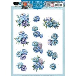 SB10912 - Uitdrukvel - Yvonne Creations - Blooming Blue - Blueberry