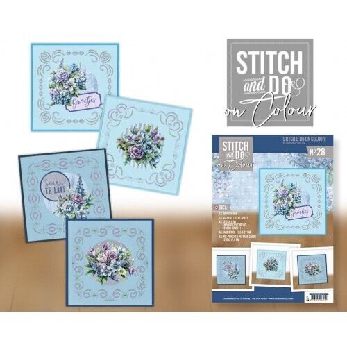 Yvonne Creations STDOOC10028 - Stitch and do on Colour 28 - Blooming Blue