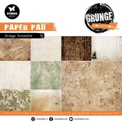 Studio Light Paper pad Grunge botanics Grunge Collection nr.137 SL-GR-DPP137 203,2x203,2x9mm