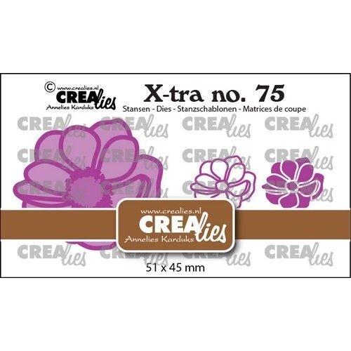 Crealies Crealies Xtra Anemoon klein CLXtra75 51x45mm