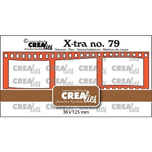 Crealies Crealies Xtra Filmstrip golvend horizontaal CLXtra79 36x125mm