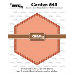 Crealies Cardzz Dubbele kaart Zeshoek CLCZ545 11,7x13,5cm