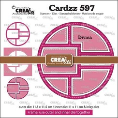 Crealies Cardzz Frame & Inlays Divina CLCZ597 11,5x11,5cm