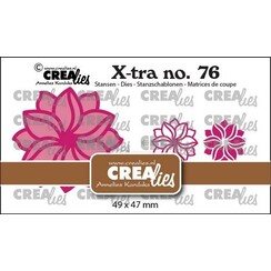 Crealies Xtra Fantasiebloem A klein CLXtra76 49x47mm