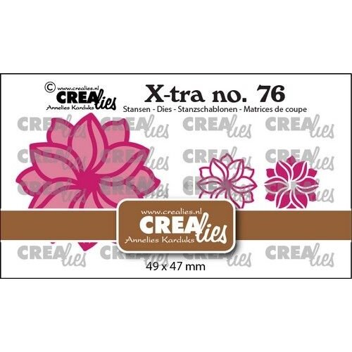 Crealies Crealies Xtra Fantasiebloem A klein CLXtra76 49x47mm