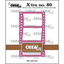 Crealies Xtra Filmstrip golvend verticaal CLXtra80 48x84mm