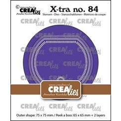 Crealies Xtra Kiekeboe cirkel CLXtra84 75x75mm