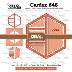 Crealies Cardzz Frame & Inlays Arda CLCZ546 9,7x11,7cm