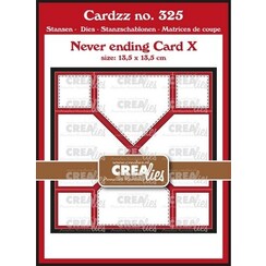 Crealies Cardzz Never ending card X CLCZ325 13,5x13,5cm