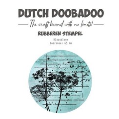 Dutch Doobadoo Rubber stamp 3 ATC cirkel Flower 497.004.006