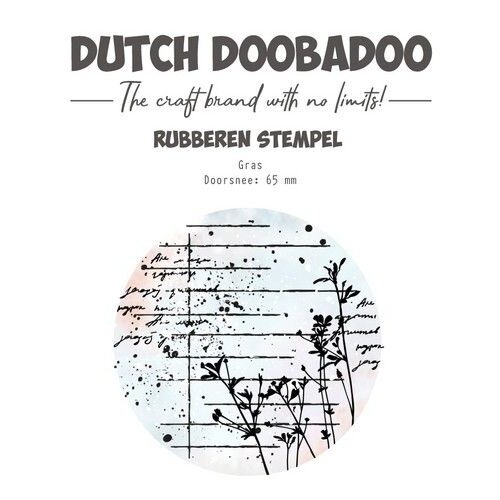 Dutch Doobadoo Rubber stamp 4 ATC cirkel Flower 497.004.007