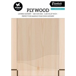 Studio Light Plywood Rectangle Essentials nr.03 SL-ES-PW03 148x210mm