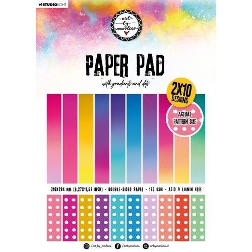 Studio Light Studio Light Pattern Paper Pad Gradients, dots Essent. Coll. nr.160 ABM-ES-PPP160 210x294mm