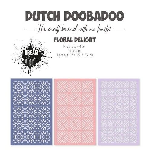 Dutch Doobadoo Dutch Doobadoo Mask art Floral delight 3st 15x24cm 470.784.307