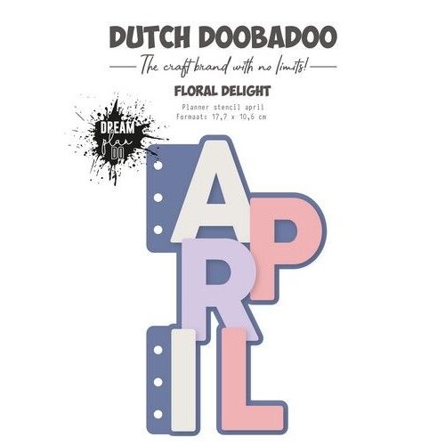 Dutch Doobadoo Dutch Doobadoo Planner stencil April A5 (NL) 470.784.306
