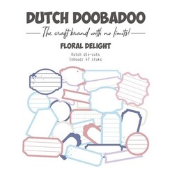 Dutch Doobadoo Floral Delight Dutch die-cuts 47st tags 474.007.034