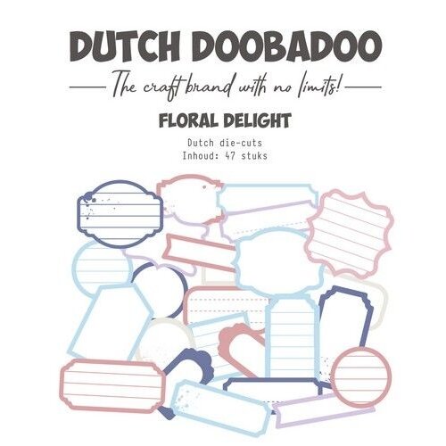 Dutch Doobadoo Dutch Doobadoo Floral Delight Dutch die-cuts 47st tags 474.007.034