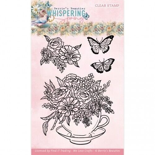 BBCS10003 Clear Stamps - Berries Beauties - Whispering Spring - Tea-opruiming