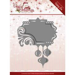 PM10107 Die-Precious Marieke - Joyful Christmas - Label ornament-opruiming