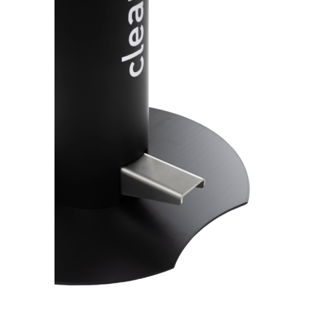 Stalen desinfectiezuil | Zwart  + Informatiebord