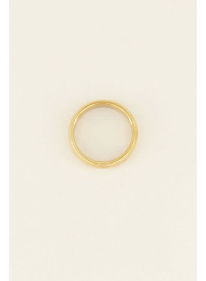 Brede Ring Basic Goud