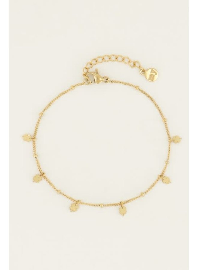Armband Klavertjes Goud