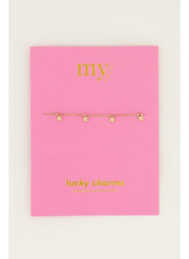 Armband Klavertjes Goud