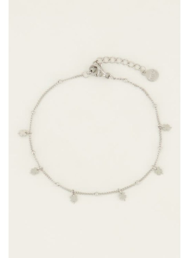 Armband met Klavertjes Zilver