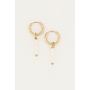 Oorbellen Drie Parels Goud