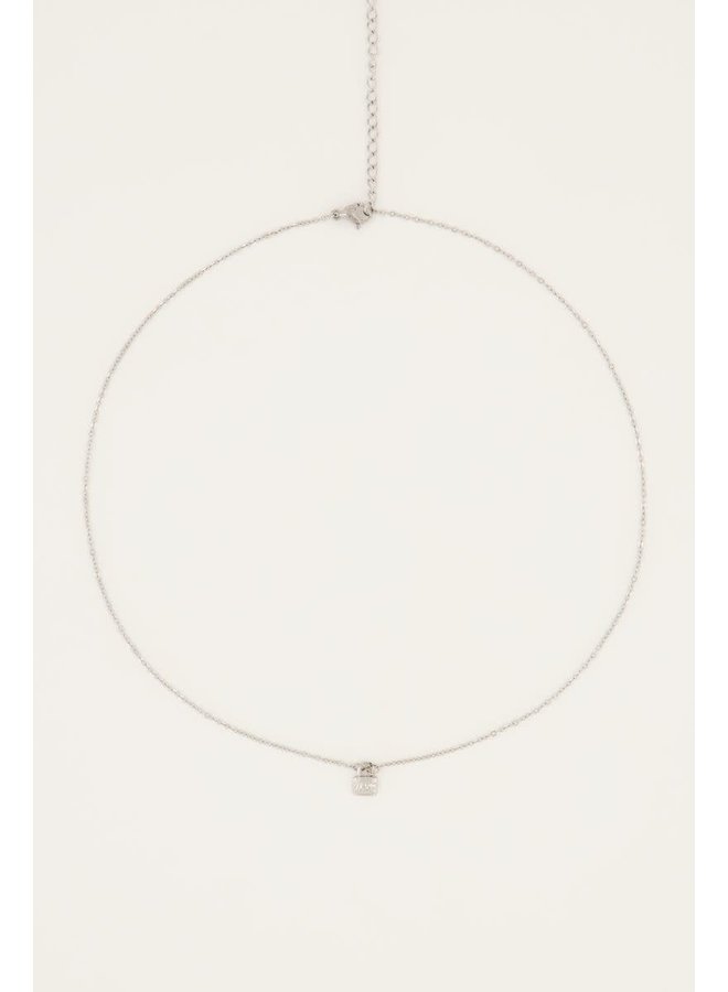 Ketting met Slotje Zilver