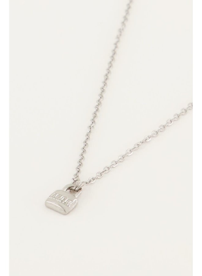 Ketting met Slotje Zilver