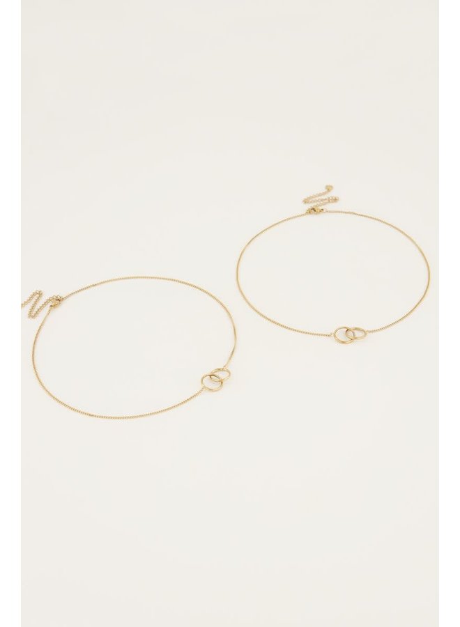 Forever Connected Kettingen Set Goud