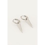 Oorringen Lange Driehoek Zilver