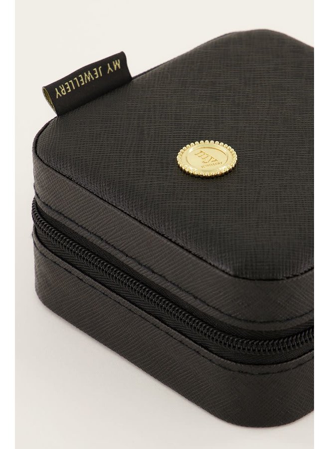 Zwart Vierkant Sieraden Etui