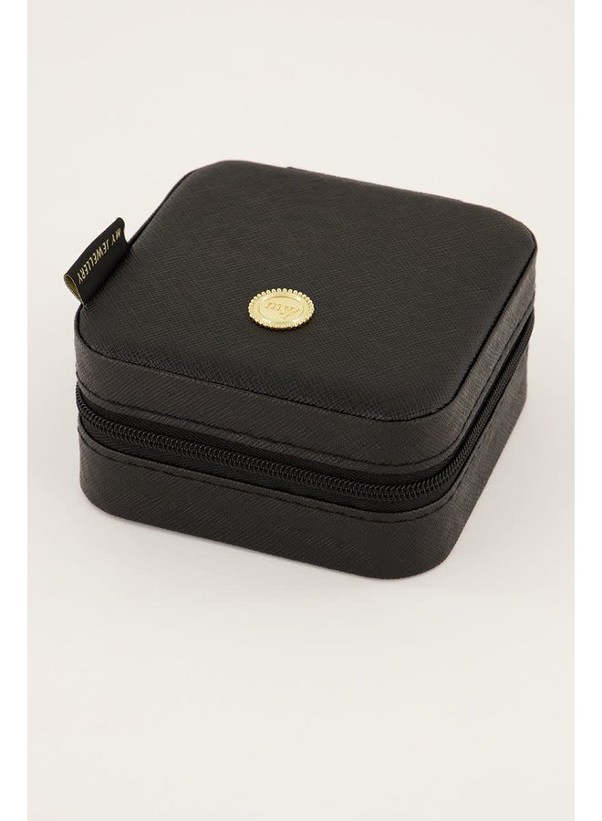 Zwart Vierkant Sieraden Etui