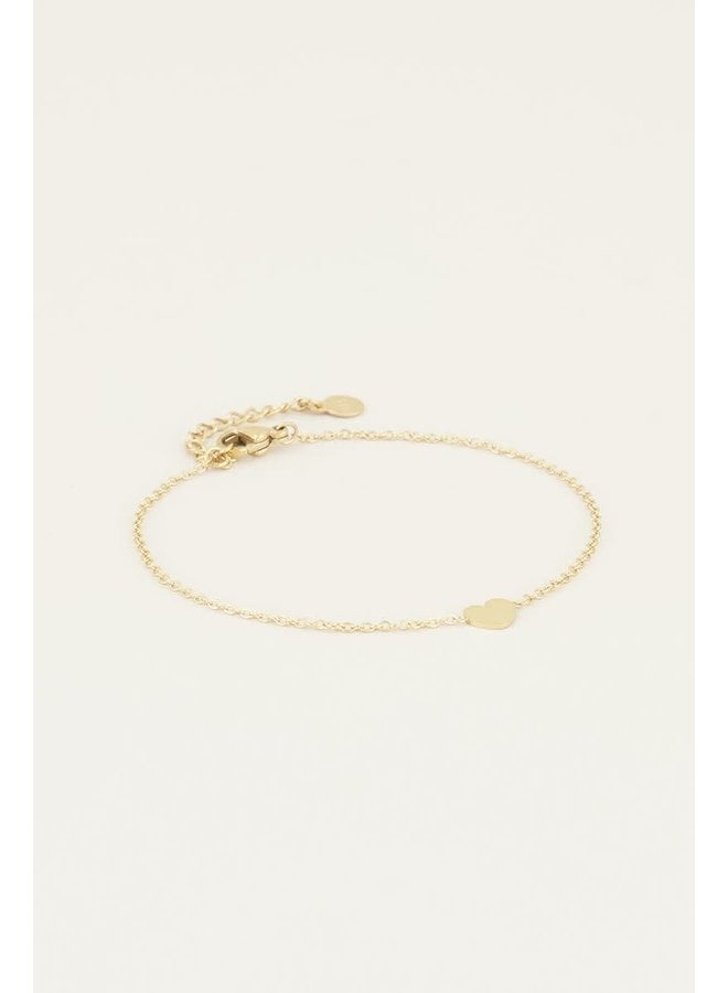 Armband Klein Hartje Goud