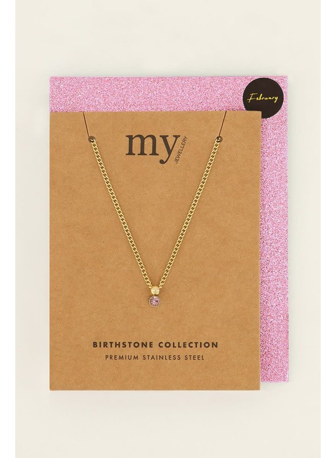 Ketting met Geboortesteen Goud
