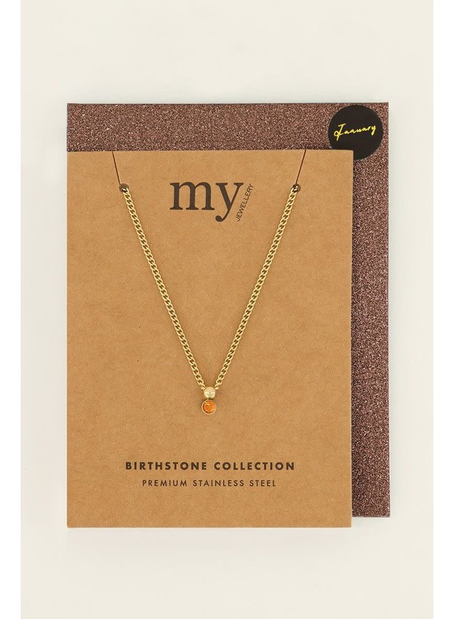 Ketting met Geboortesteen Goud
