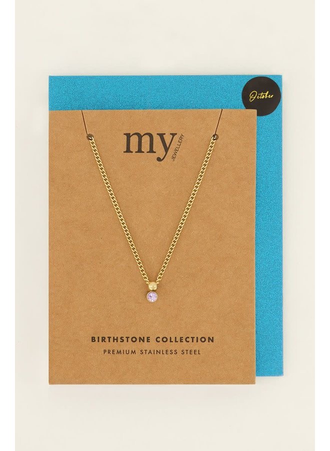 Ketting met Geboortesteen Goud