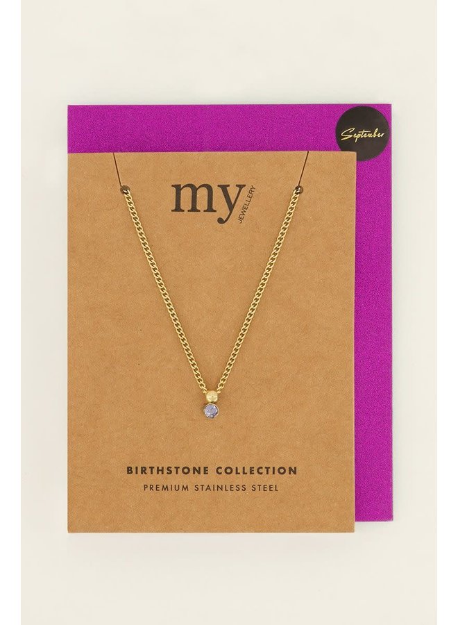 Ketting met Geboortesteen Goud