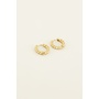 Oorringen met Gedraaid Detail Goud