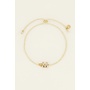 Beige Initial Armband