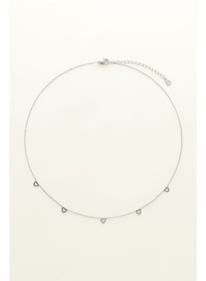 Ketting met Kleine Hartjes Zilver