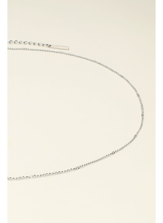 Ketting Basic met Mini Twist Zilver