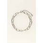 Armband met Dubbele Chain Zilver